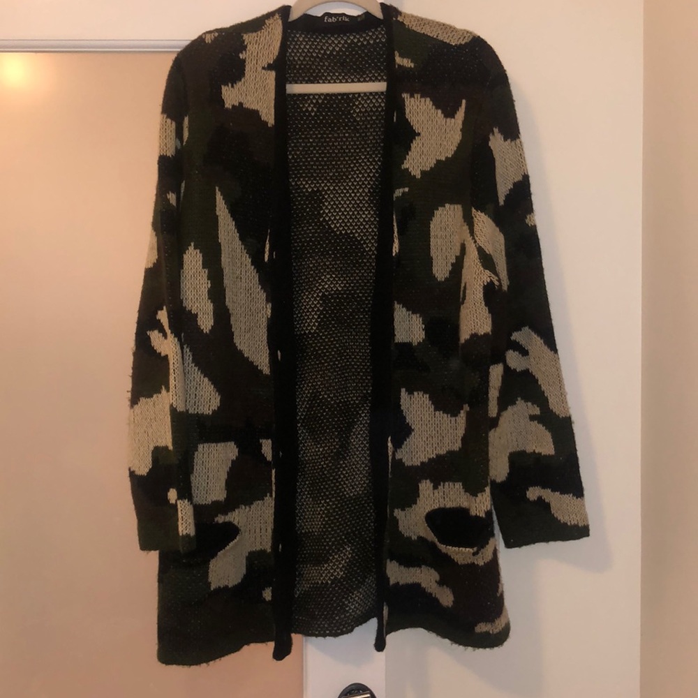Camouflage Fabrik Cardigan